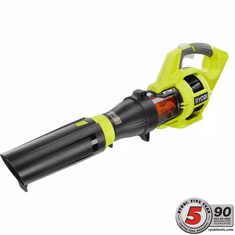 Leaf Blowers RYOBI 110 MPH 480 CFM Variable-Speed Turbo 40-Volt Lithium-ion Cordless Battery Jet Fan Leaf Blower (Tool Only) 8 Leaf Blowers RYOBI 110 MPH 480 CFM Variable-Speed Turbo 40-Volt Lithium-ion Cordless Battery Jet Fan Leaf Blower (Tool Only) - Image 6