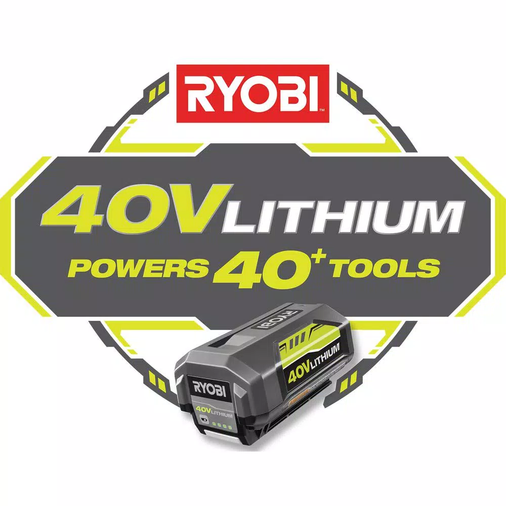 Leaf Blowers RYOBI 110 MPH 480 CFM Variable-Speed Turbo 40-Volt Lithium-ion Cordless Battery Jet Fan Leaf Blower (Tool Only) 15 Leaf Blowers RYOBI 110 MPH 480 CFM Variable-Speed Turbo 40-Volt Lithium-ion Cordless Battery Jet Fan Leaf Blower (Tool Only) - Image 13