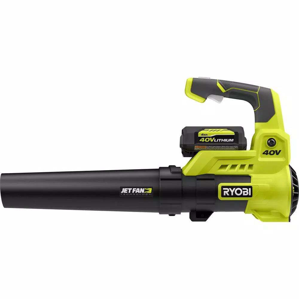 RYOBI 110 MPH 525 CFM 40-Volt Lithium-Ion Jet Fan Leaf Blower with Lawn and Leaf Bag – 4.0 Ah Battery and Charger Included Leaf Blowers RYOBI 110 MPH 525 CFM 40-Volt Lithium-Ion Jet Fan Leaf Blower With Lawn And Leaf Bag – 4.0 Ah Battery And Charger Included -cuisinart shop ryobi cordless leaf blowers ry40480vnm lb c3 1000