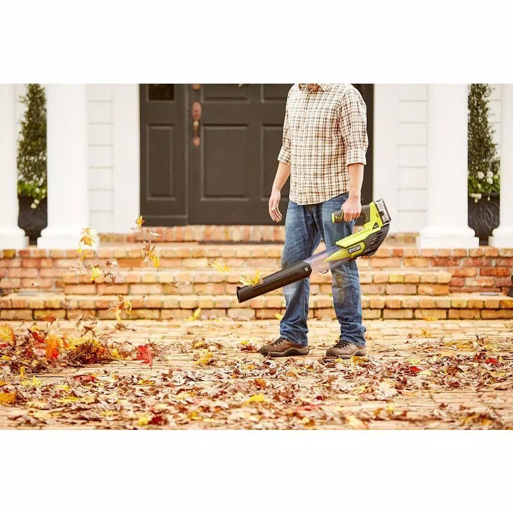Leaf Blowers RYOBI Reconditioned ONE+ 100 MPH 280 CFM 18-Volt Lithium-Ion Cordless Leaf Blower – 4.0 Ah Battery And Charger Included 11 Leaf Blowers RYOBI Reconditioned ONE+ 100 MPH 280 CFM 18-Volt Lithium-Ion Cordless Leaf Blower – 4.0 Ah Battery And Charger Included - Image 9