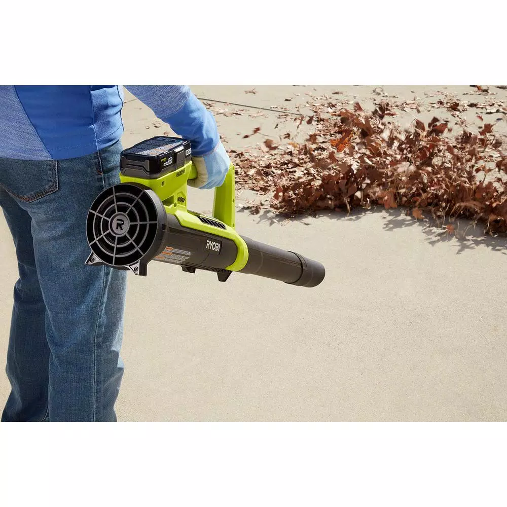 Leaf Blowers RYOBI Reconditioned ONE+ 90 MPH 200 CFM 18-Volt Lithium-Ion Cordless Leaf Blower – 2.0 Ah Battery And Charger Included - Image 10