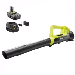 Leaf Blowers RYOBI Reconditioned ONE+ 90 MPH 200 CFM 18-Volt Lithium-Ion Cordless Leaf Blower – 2.0 Ah Battery And Charger Included