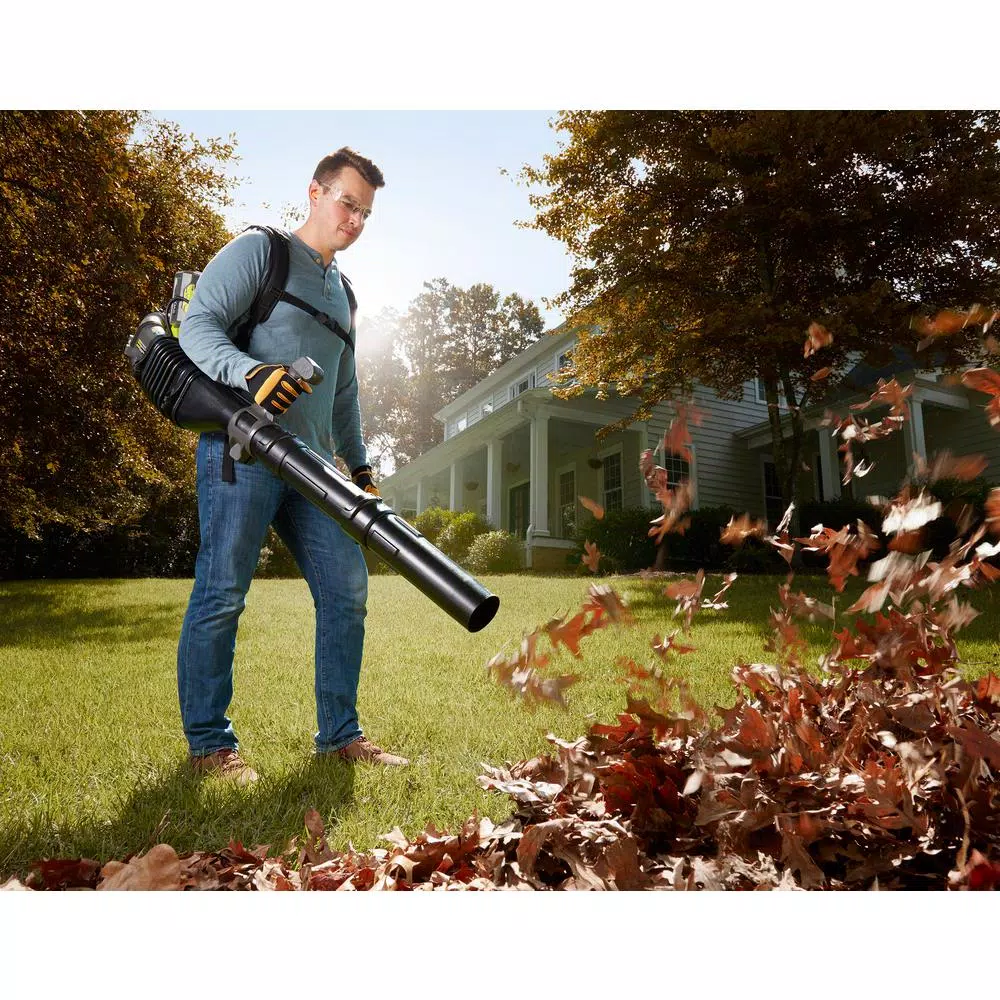 RYOBI Reconditioned 145 MPH 625 CFM 40-Volt Lithium-Ion Cordless Backpack Blower 5 Ah Battery and Charger Included Leaf Blowers RYOBI Reconditioned 145 MPH 625 CFM 40-Volt Lithium-Ion Cordless Backpack Blower 5 Ah Battery And Charger Included -cuisinart shop ryobi cordless leaf blowers zrry40440 31 1000