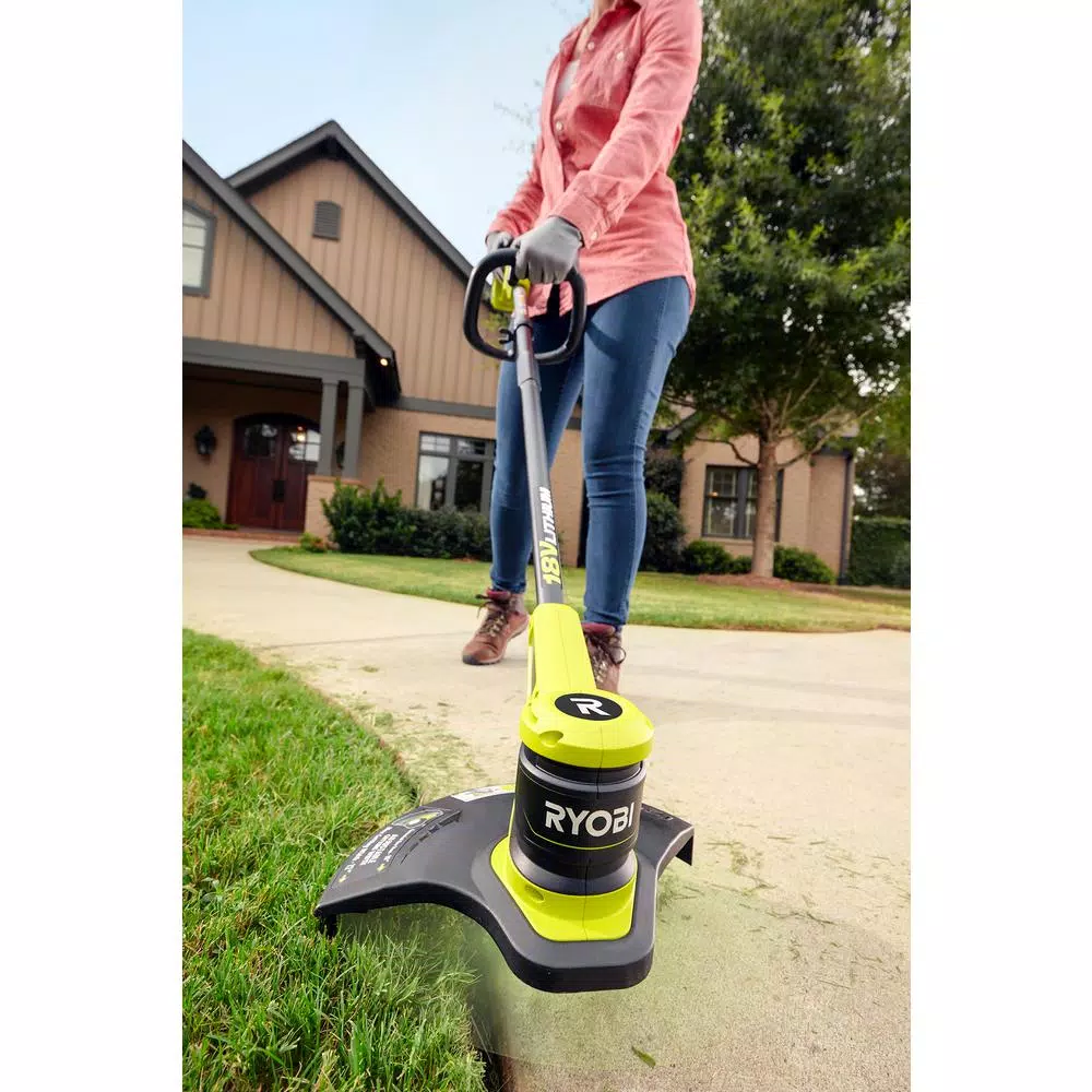 RYOBI ONE+ 18-Volt Lithium-Ion Electric Cordless String Trimmer 2.0 Ah Battery and Charger Included Trimmers RYOBI ONE+ 18-Volt Lithium-Ion Electric Cordless String Trimmer 2.0 Ah Battery And Charger Included -cuisinart shop ryobi cordless string trimmers p20100 31 1000
