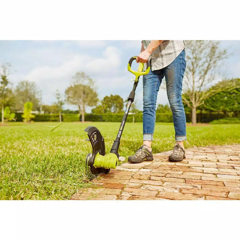 RYOBI ONE+ 18-Volt Lithium-Ion Cordless String Trimmer/Edger – 4.0 Ah Battery and Charger Included Trimmers RYOBI ONE+ 18-Volt Lithium-Ion Cordless String Trimmer/Edger – 4.0 Ah Battery And Charger Included -cuisinart shop ryobi cordless string trimmers p2080 31 1000