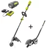 Trimmers RYOBI 40-Volt Lithium-Ion Cordless Attachment Capable Trimmer/Edger – 4.0 Ah Battery And Charger Included 1 Trimmers RYOBI 40-Volt Lithium-Ion Cordless Attachment Capable Trimmer/Edger – 4.0 Ah Battery And Charger Included -cuisinart shop ryobi cordless string trimmers ry40250 edg 64 1000