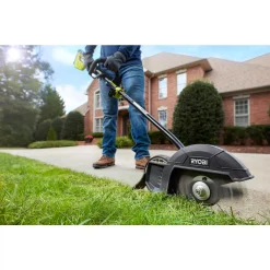 Trimmers RYOBI 40-Volt Lithium-Ion Brushless Electric Cordless Attachment Capable Edger, 4.0 Ah Battery And Charger Included 21 Trimmers RYOBI 40-Volt Lithium-Ion Brushless Electric Cordless Attachment Capable Edger, 4.0 Ah Battery And Charger Included -cuisinart shop ryobi cordless string trimmers ry40270 edg 76 1000