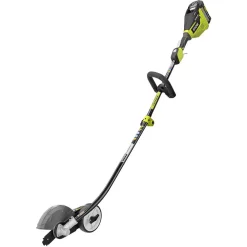 Trimmers RYOBI 40-Volt Lithium-Ion Brushless Electric Cordless Attachment Capable Edger, 4.0 Ah Battery And Charger Included 17 Trimmers RYOBI 40-Volt Lithium-Ion Brushless Electric Cordless Attachment Capable Edger, 4.0 Ah Battery And Charger Included -cuisinart shop ryobi cordless string trimmers ry40270 edg c3 1000