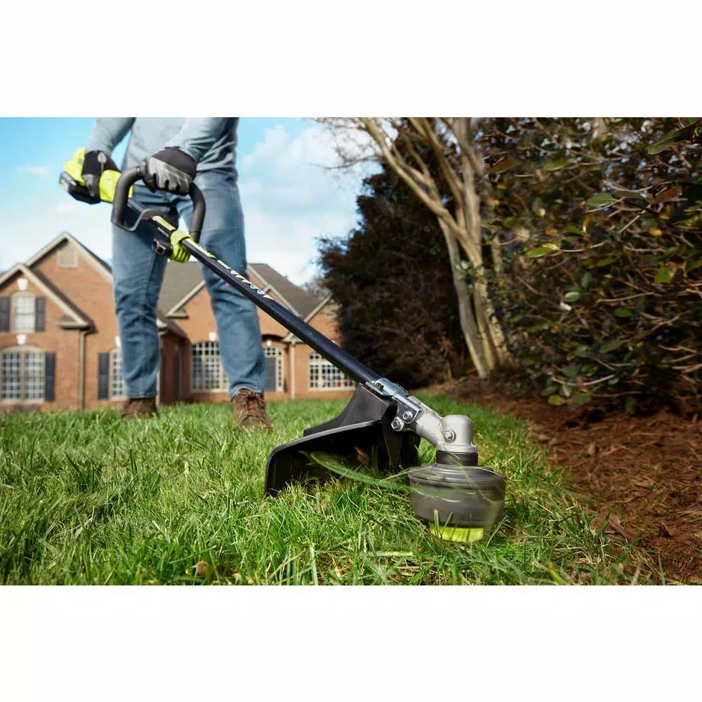 RYOBI 40-Volt Lithium-Ion Electric Cordless Battery Attachment Capable Trimmer with Blower, Hedge, Chainsaw (Tool-Only) Trimmers RYOBI 40-Volt Lithium-Ion Electric Cordless Battery Attachment Capable Trimmer With Blower, Hedge, Chainsaw (Tool-Only) -cuisinart shop ryobi cordless string trimmers ry40bt cmb1 40 1000