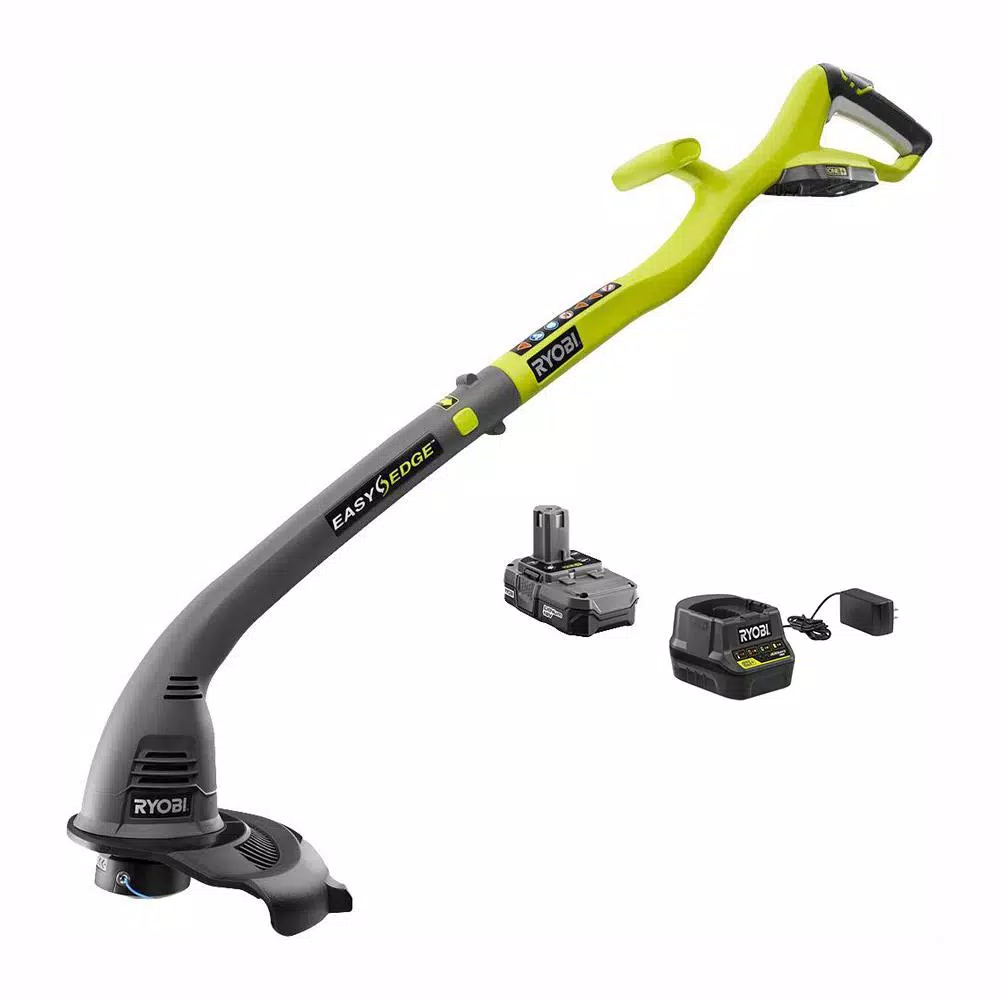 RYOBI Reconditioned ONE+ 18-Volt Lithium-Ion Cordless Electric String Trimmer and Edger Trimmers RYOBI Reconditioned ONE+ 18-Volt Lithium-Ion Cordless Electric String Trimmer And Edger -cuisinart shop ryobi cordless string trimmers zrp2030 64 1000