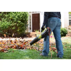 Leaf Blowers RYOBI Reconditioned 135 MPH 440 CFM 8 Amp Electric Jet Fan Blower -cuisinart shop ryobi electric leaf blowers zrry42102 fa 1000