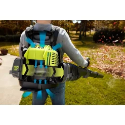 Leaf Blowers RYOBI 175 MPH 760 CFM 38cc Gas Backpack Leaf Blower 25 Leaf Blowers RYOBI 175 MPH 760 CFM 38cc Gas Backpack Leaf Blower -cuisinart shop ryobi gas leaf blowers ry38bp 31 1000