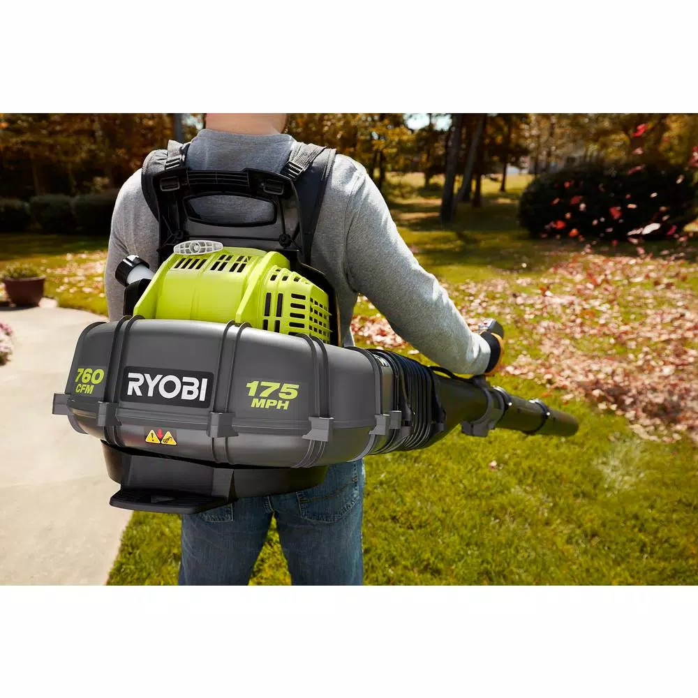 Leaf Blowers RYOBI 175 MPH 760 CFM 38cc Gas Backpack Leaf Blower 10 Leaf Blowers RYOBI 175 MPH 760 CFM 38cc Gas Backpack Leaf Blower - Image 8