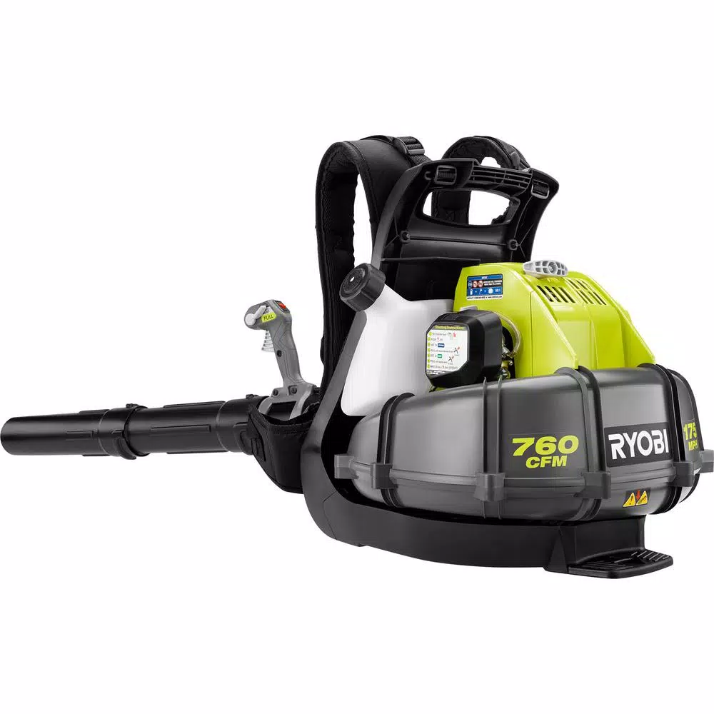 Leaf Blowers RYOBI 175 MPH 760 CFM 38cc Gas Backpack Leaf Blower 8 Leaf Blowers RYOBI 175 MPH 760 CFM 38cc Gas Backpack Leaf Blower - Image 6