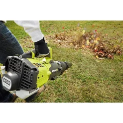 Leaf Blowers RYOBI Reconditioned 160 MPH 520 CFM 25cc Gas Jet Fan Blower -cuisinart shop ryobi gas leaf blowers zrry25axb 31 1000