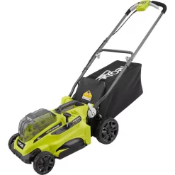 Lawn Mowers RYOBI 16 In. ONE+ 18-Volt Lithium-Ion Cordless Battery Walk Behind Push Lawn Mower (Tool Only)