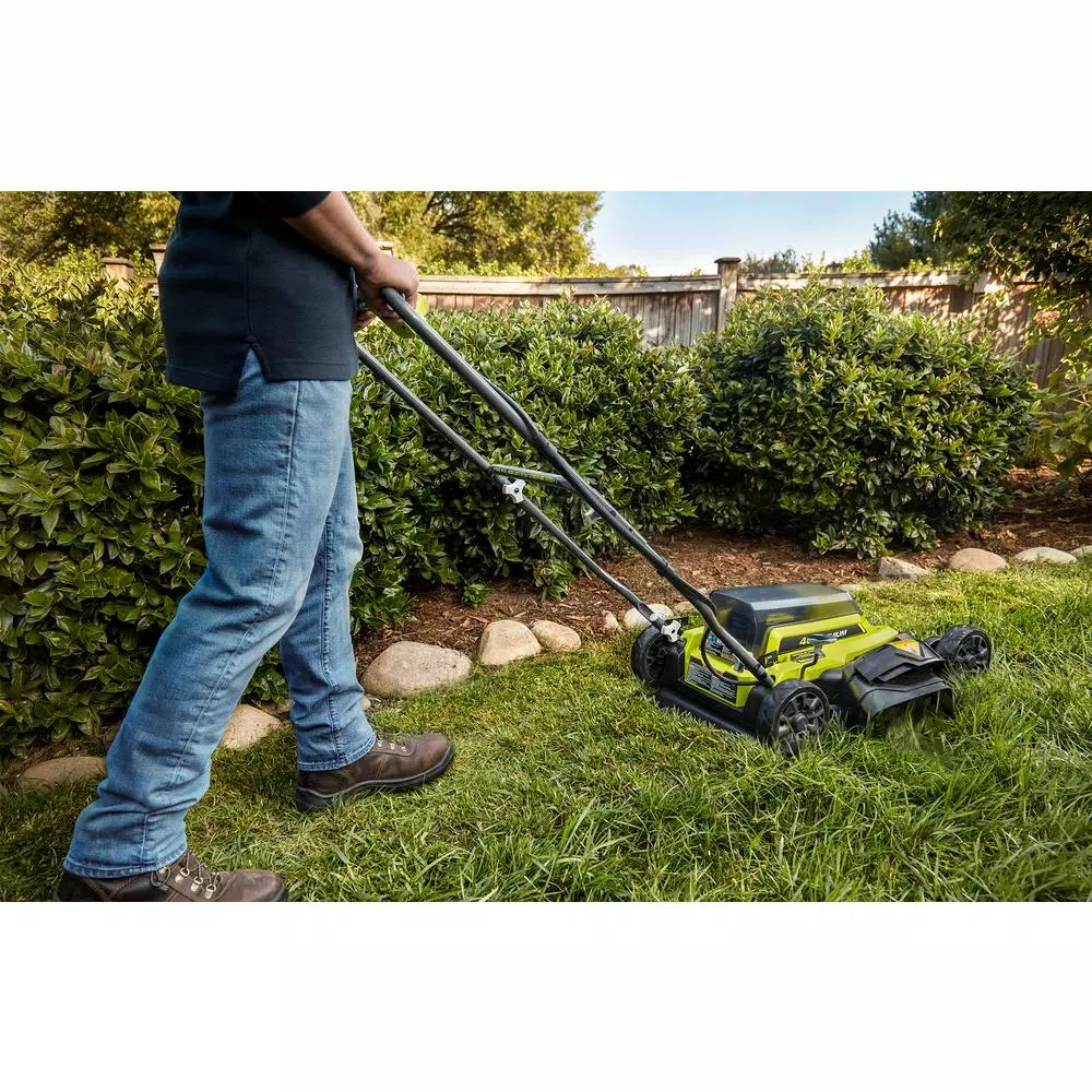 Lawn Mowers RYOBI 18 In. 40-Volt 2-in-1 Lithium-Ion Cordless Battery Walk Behind Push Mower With Two 4.0 Ah Batteries And Charger Included 5 Lawn Mowers RYOBI 18 In. 40-Volt 2-in-1 Lithium-Ion Cordless Battery Walk Behind Push Mower With Two 4.0 Ah Batteries And Charger Included - Image 3