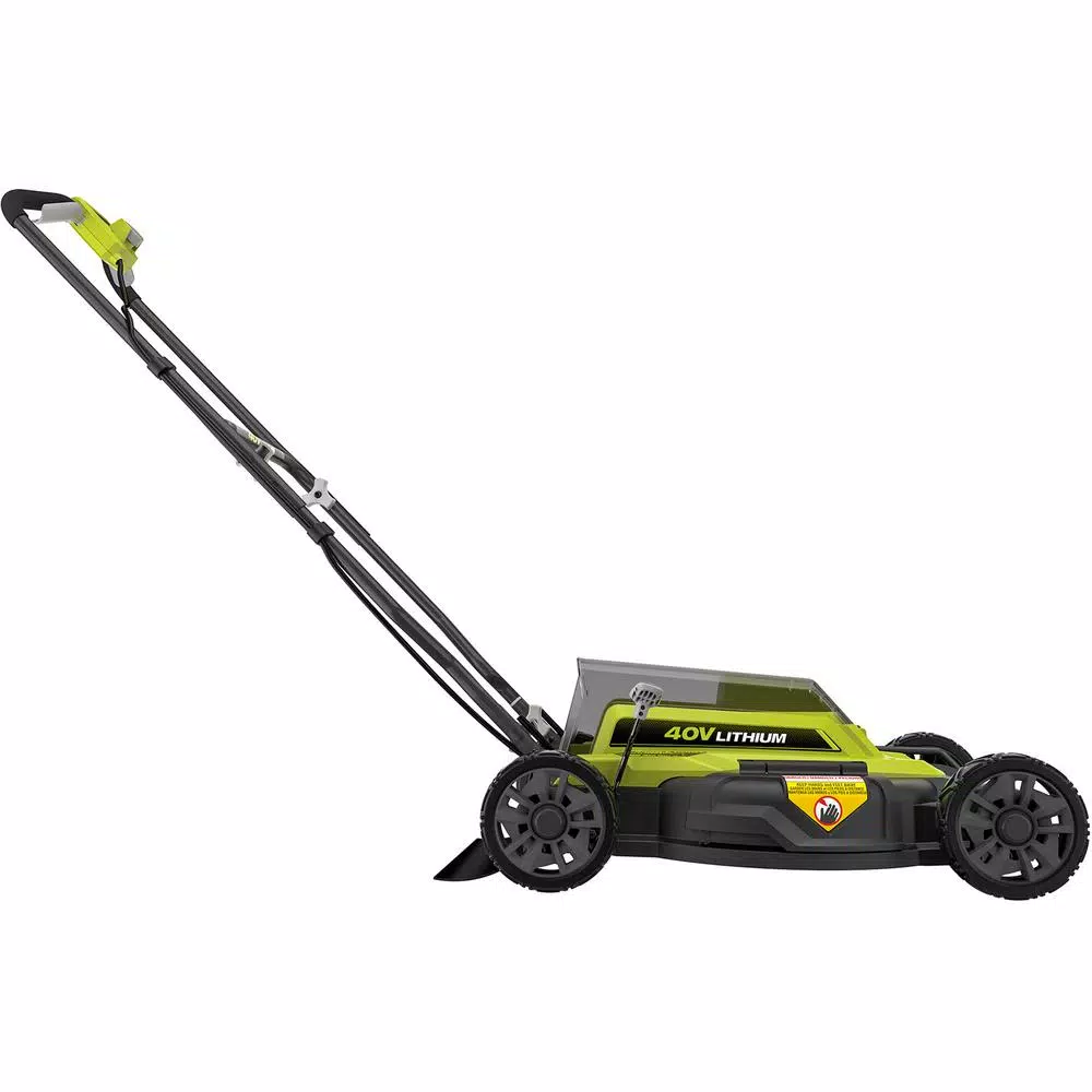 Lawn Mowers RYOBI 18 In. 40-Volt 2-in-1 Lithium-Ion Cordless Battery Walk Behind Push Mower 4.0 Ah Battery/Charger Included - Image 9