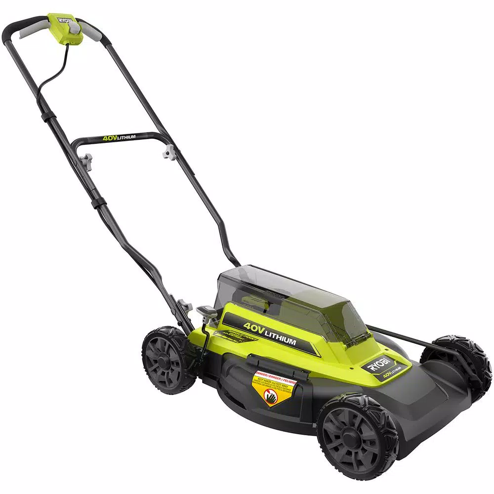 Lawn Mowers RYOBI 18 In. 40-Volt 2-in-1 Lithium-Ion Cordless Battery Walk Behind Push Mower 4.0 Ah Battery/Charger Included - Image 10