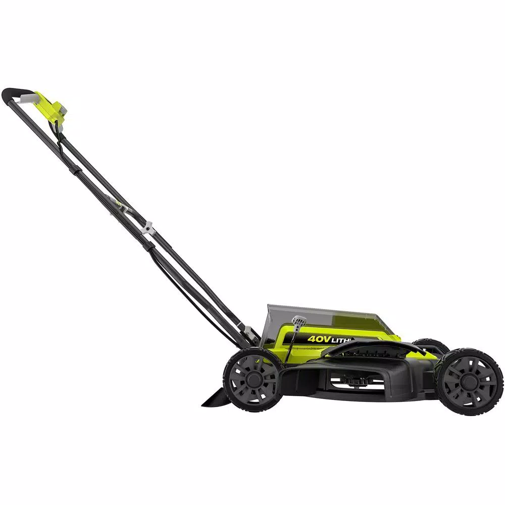 Lawn Mowers RYOBI 18 In. 40-Volt 2-in-1 Lithium-Ion Cordless Battery Walk Behind Push Mower 4.0 Ah Battery/Charger Included - Image 3