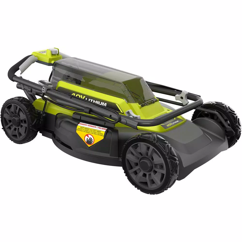 Lawn Mowers RYOBI 18 In. 40-Volt 2-in-1 Lithium-Ion Cordless Battery Walk Behind Push Mower 4.0 Ah Battery/Charger Included - Image 7