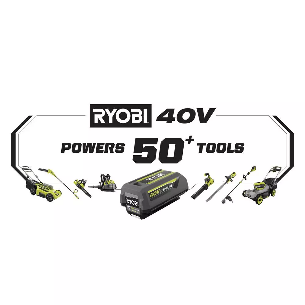 Lawn Mowers RYOBI 20 In. 40-Volt Brushless Lithium-Ion Cordless Battery Walk Behind Push Lawn Mower Two 6.0 AhBatteries & Charger Included - Image 10