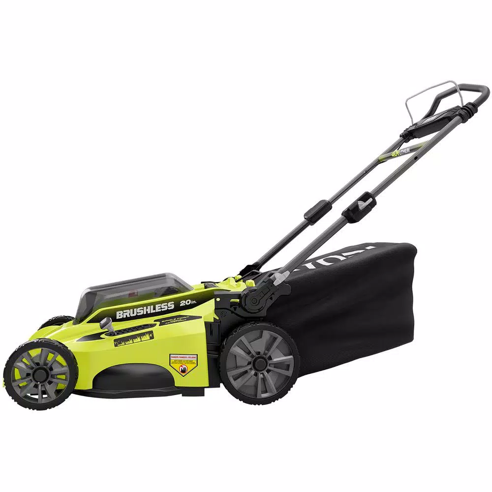 Lawn Mowers RYOBI 20 In. 40-Volt Brushless Lithium-Ion Cordless Battery Walk Behind Push Lawn Mower Two 6.0 AhBatteries & Charger Included - Image 3