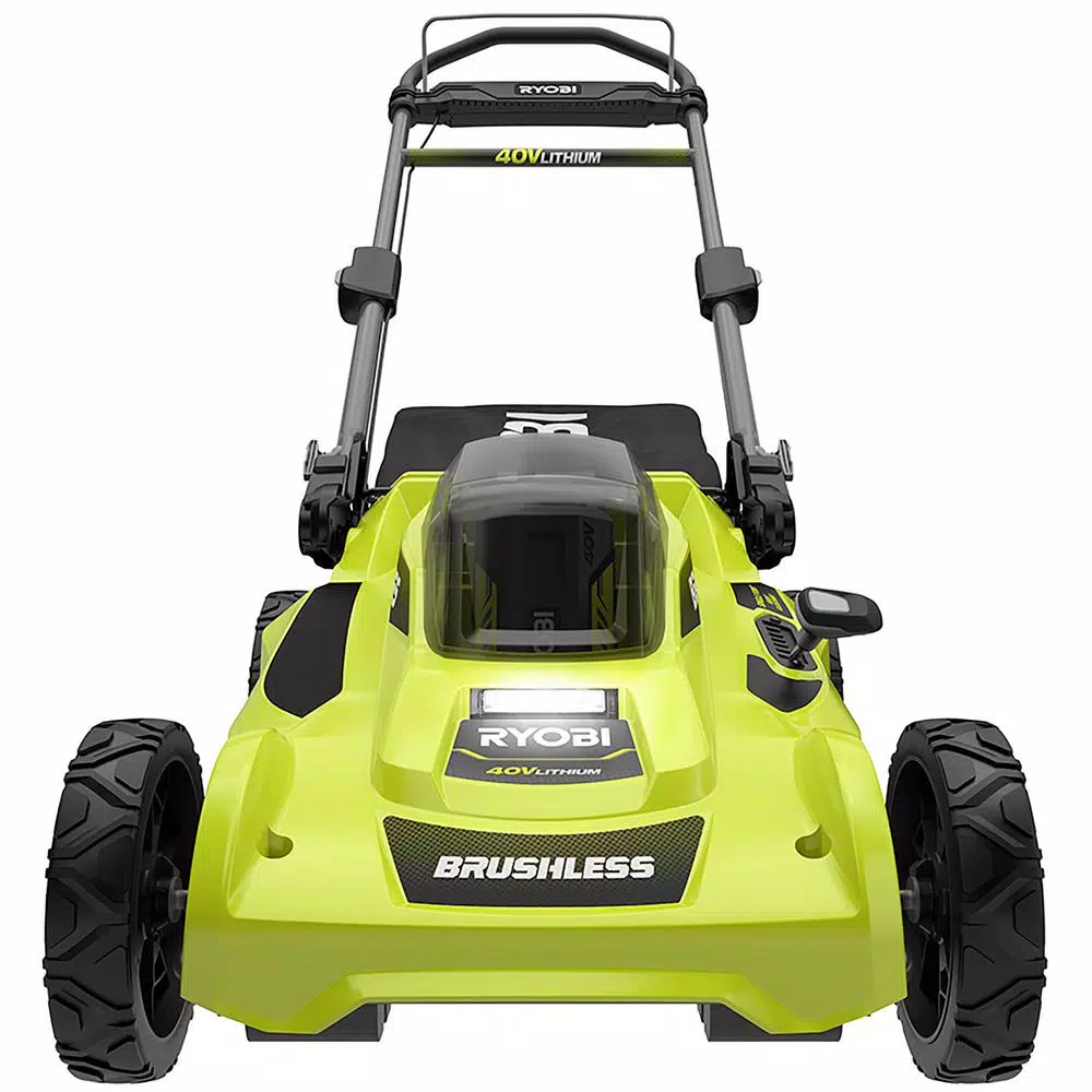 Lawn Mowers RYOBI 20 In. 40-Volt Brushless Lithium-Ion Cordless Battery Walk Behind Push Lawn Mower Two 6.0 AhBatteries & Charger Included - Image 11