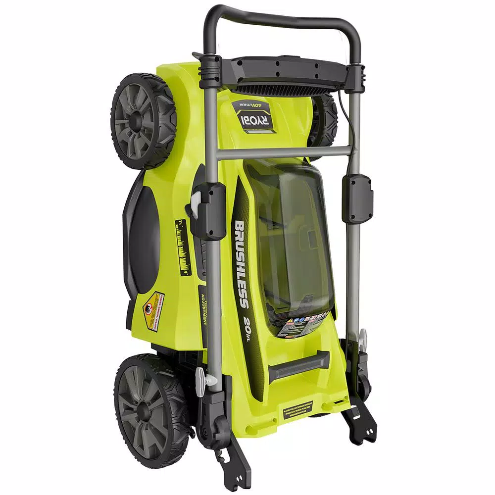 Lawn Mowers RYOBI 20 In. 40-Volt Brushless Lithium-Ion Cordless Battery Walk Behind Push Lawn Mower Two 6.0 AhBatteries & Charger Included - Image 8