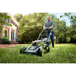 Lawn Mowers RYOBI 20 In. 40-Volt Brushless Lithium-Ion Cordless Walk Behind Self-Propelled Mower & Trimmer W/6.0 Ah Battery & Charger 15 Lawn Mowers RYOBI 20 In. 40-Volt Brushless Lithium-Ion Cordless Walk Behind Self-Propelled Mower & Trimmer W/6.0 Ah Battery & Charger -cuisinart shop ryobi self propelled lawn mowers ry401120 4x 31 1000