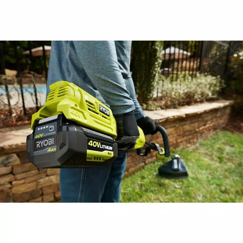 RYOBI 20 in. 40-Volt Brushless Lithium-Ion Cordless Walk Behind Self-Propelled Mower & Trimmer w/6.0 Ah Battery & Charger Lawn Mowers RYOBI 20 In. 40-Volt Brushless Lithium-Ion Cordless Walk Behind Self-Propelled Mower & Trimmer W/6.0 Ah Battery & Charger -cuisinart shop ryobi self propelled lawn mowers ry401120 4x 77 1000