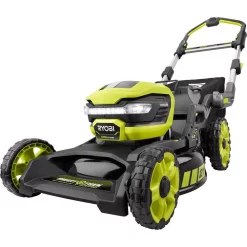 Lawn Mowers RYOBI 21 In. 40-Volt Brushless Lithium-Ion Cordless SMART TREK Self-Propelled Walk Behind Mower With 6.0Ah Battery And Charger 4 Lawn Mowers RYOBI 21 In. 40-Volt Brushless Lithium-Ion Cordless SMART TREK Self-Propelled Walk Behind Mower With 6.0Ah Battery And Charger -cuisinart shop ryobi self propelled lawn mowers ry40lm10 y 1d 1000