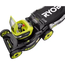 Lawn Mowers RYOBI 21 In. 40-Volt Brushless Lithium-Ion Cordless SMART TREK Self-Propelled Walk Behind Mower With 6.0Ah Battery And Charger 14 Lawn Mowers RYOBI 21 In. 40-Volt Brushless Lithium-Ion Cordless SMART TREK Self-Propelled Walk Behind Mower With 6.0Ah Battery And Charger -cuisinart shop ryobi self propelled lawn mowers ry40lm10 y 31 1000
