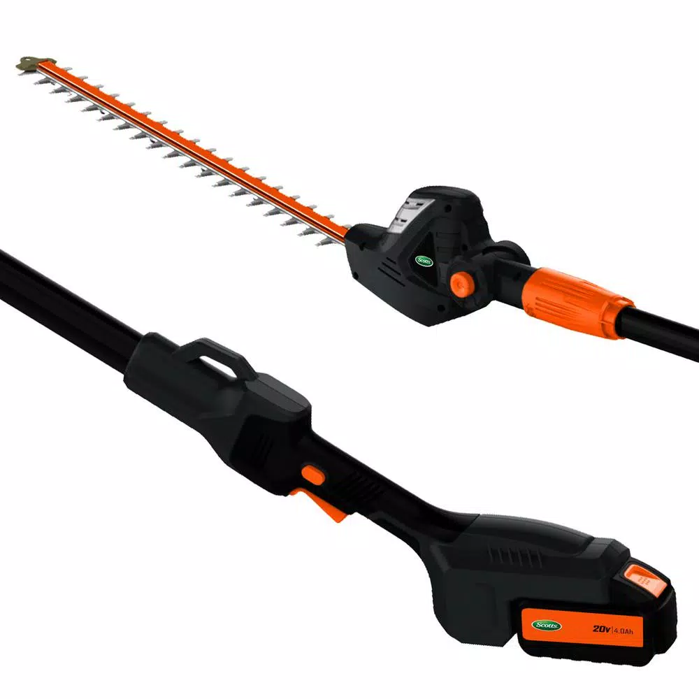 Trimmers Scotts 20-Volt 22 In. Cordless Pole Hedge Trimmer, 2.0Ah Battery And Fast Charger Included 4 Trimmers Scotts 20-Volt 22 In. Cordless Pole Hedge Trimmer, 2.0Ah Battery And Fast Charger Included - Image 2