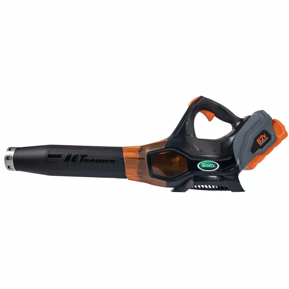 Leaf Blowers Scotts 140 MPH 500 CFM 62-Volt Lithium-Ion Cordless Handheld Leaf Blower 6 Leaf Blowers Scotts 140 MPH 500 CFM 62-Volt Lithium-Ion Cordless Handheld Leaf Blower - Image 4