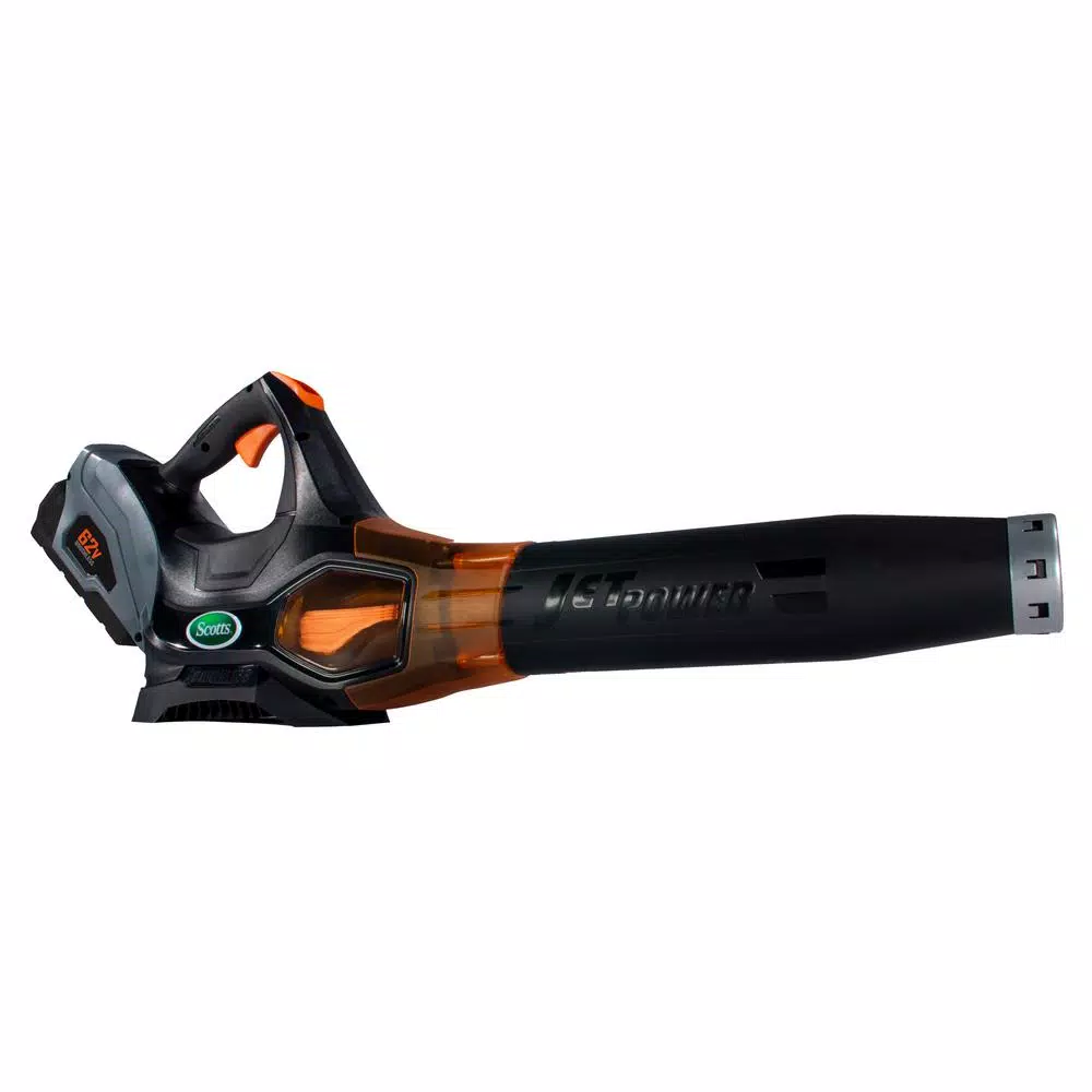 Leaf Blowers Scotts 140 MPH 500 CFM 62-Volt Lithium-Ion Cordless Handheld Leaf Blower 3 Leaf Blowers Scotts 140 MPH 500 CFM 62-Volt Lithium-Ion Cordless Handheld Leaf Blower