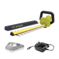 Trimmers Sun Joe 22 In. 24-Volt Lithium-Ion Cordless Hedge Trimmer Kit With 2.0 Ah Battery Plus Charger