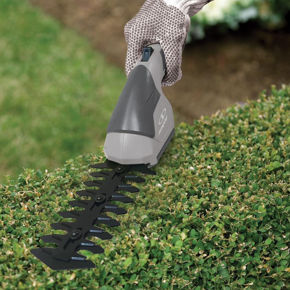 Sun Joe 7.2-Volt Cordless 2-in-1 Grass Shear and Hedge Trimmer, Gray Trimmers Sun Joe 7.2-Volt Cordless 2-in-1 Grass Shear And Hedge Trimmer, Gray -cuisinart shop sun joe cordless hedge trimmers hj604c gry 1f 1000