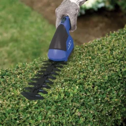 Trimmers Sun Joe 7.2-Volt 2-in-1 Cordless Grass Shear And Hedge Trimmer With Extension Pole, Blue -cuisinart shop sun joe cordless hedge trimmers hj605cc sjb fa 1000