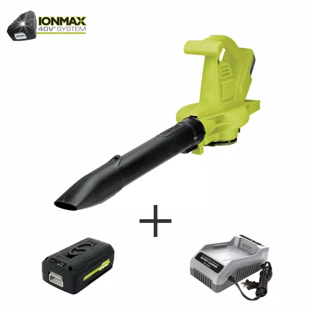 Leaf Blowers Sun Joe 200 MPH 350 CFM 40-Volt Cordless Electric Handheld Leaf Blower/Vacuum/Mulcher Kit With 5.0 Ah Battery + Charger