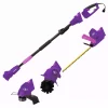 Trimmers Sun Joe 4.5 Amp Electric Lawn Care System With Pole Hedge Trimmer, Grass Trimmer, Garden Tiller In Purple (Factory Refurbished)