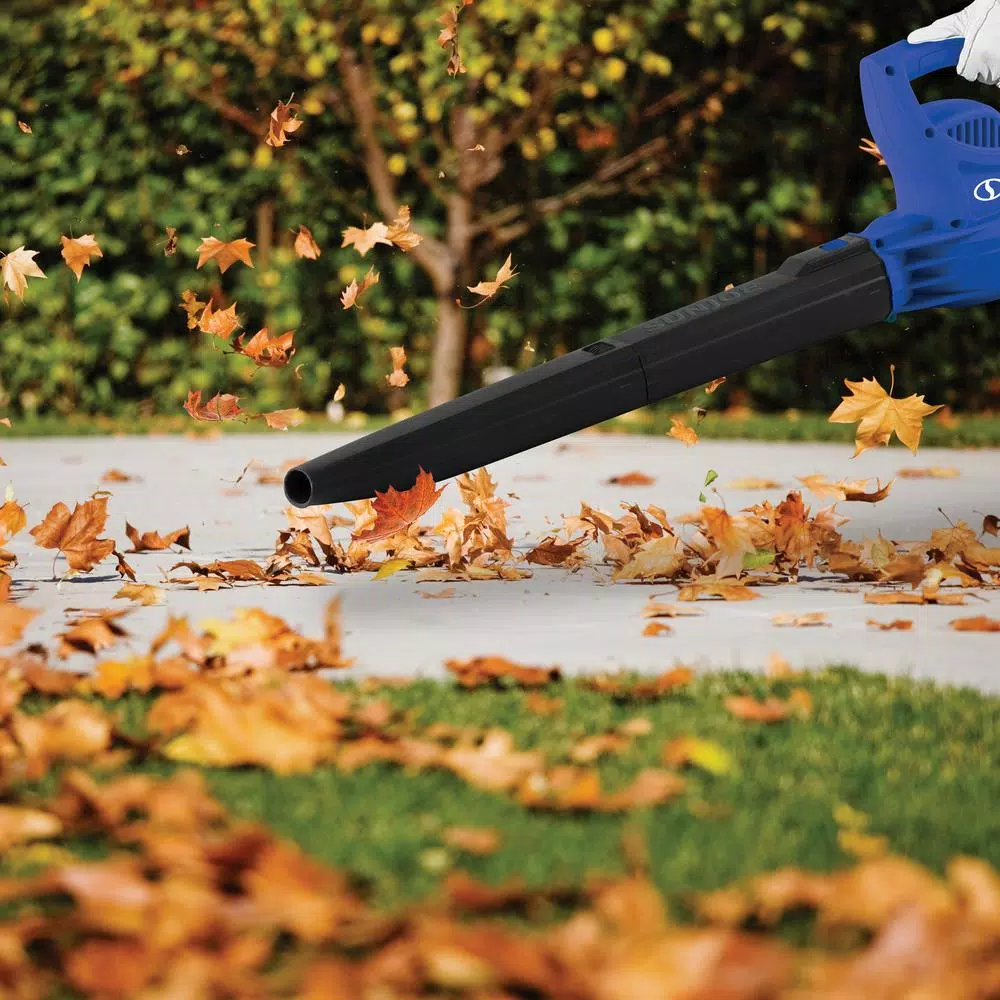 Sun Joe 155 MPH 200 CFM 6 Amp Electric Handheld Leaf Blower, Blue Leaf Blowers Sun Joe 155 MPH 200 CFM 6 Amp Electric Handheld Leaf Blower, Blue -cuisinart shop sun joe electric leaf blowers sbj597e sjb 4f 1000