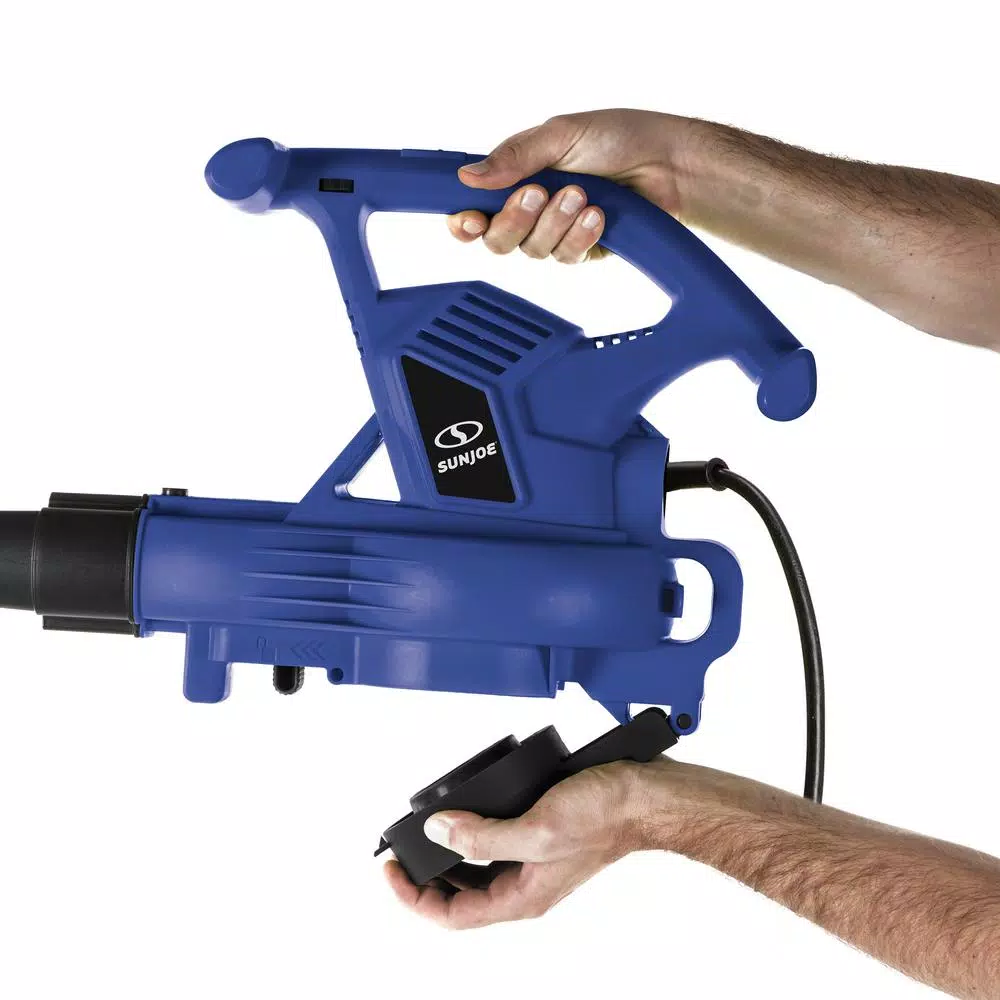 Leaf Blowers Sun Joe 240 MPH 300 CFM 13 Amp Electric Handheld 3-in-1 Leaf Blower/Vacuum/Mulcher, Blue 6 Leaf Blowers Sun Joe 240 MPH 300 CFM 13 Amp Electric Handheld 3-in-1 Leaf Blower/Vacuum/Mulcher, Blue - Image 4