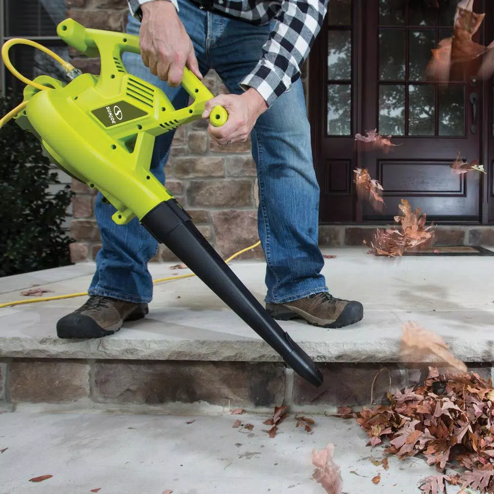 Sun Joe 250 MPH 440 CFM 14 Amp Electric Handheld Blower/Vacuum/Mulcher in Green Leaf Blowers Sun Joe 250 MPH 440 CFM 14 Amp Electric Handheld Blower/Vacuum/Mulcher In Green -cuisinart shop sun joe electric leaf blowers sbj605e 1d 1000