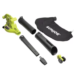 Leaf Blowers Sun Joe 250 MPH 440 CFM 14 Amp Electric Handheld Blower/Vacuum/Mulcher In Green 6 Leaf Blowers Sun Joe 250 MPH 440 CFM 14 Amp Electric Handheld Blower/Vacuum/Mulcher In Green -cuisinart shop sun joe electric leaf blowers sbj605e 4f 1000