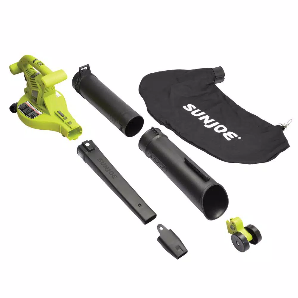 Sun Joe 250 MPH 440 CFM 14 Amp Electric Handheld Blower/Vacuum/Mulcher in Green Leaf Blowers Sun Joe 250 MPH 440 CFM 14 Amp Electric Handheld Blower/Vacuum/Mulcher In Green -cuisinart shop sun joe electric leaf blowers sbj605e 4f 1000
