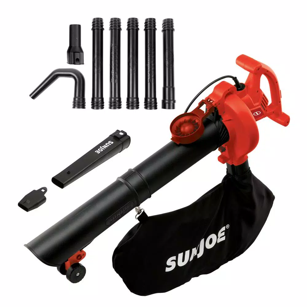 Leaf Blowers Sun Joe 250 MPH 440 CFM 14 Amp Electric Handheld Blower/Vacuum/Mulcher With Gutter Attachment, Red 7 Leaf Blowers Sun Joe 250 MPH 440 CFM 14 Amp Electric Handheld Blower/Vacuum/Mulcher With Gutter Attachment, Red - Image 5