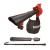 Leaf Blowers Sun Joe 250 MPH 440 CFM 14 Amp Electric Handheld Blower/Vacuum/Mulcher With Gutter Attachment, Red -cuisinart shop sun joe electric leaf blowers sbj606e ga red 64 1000