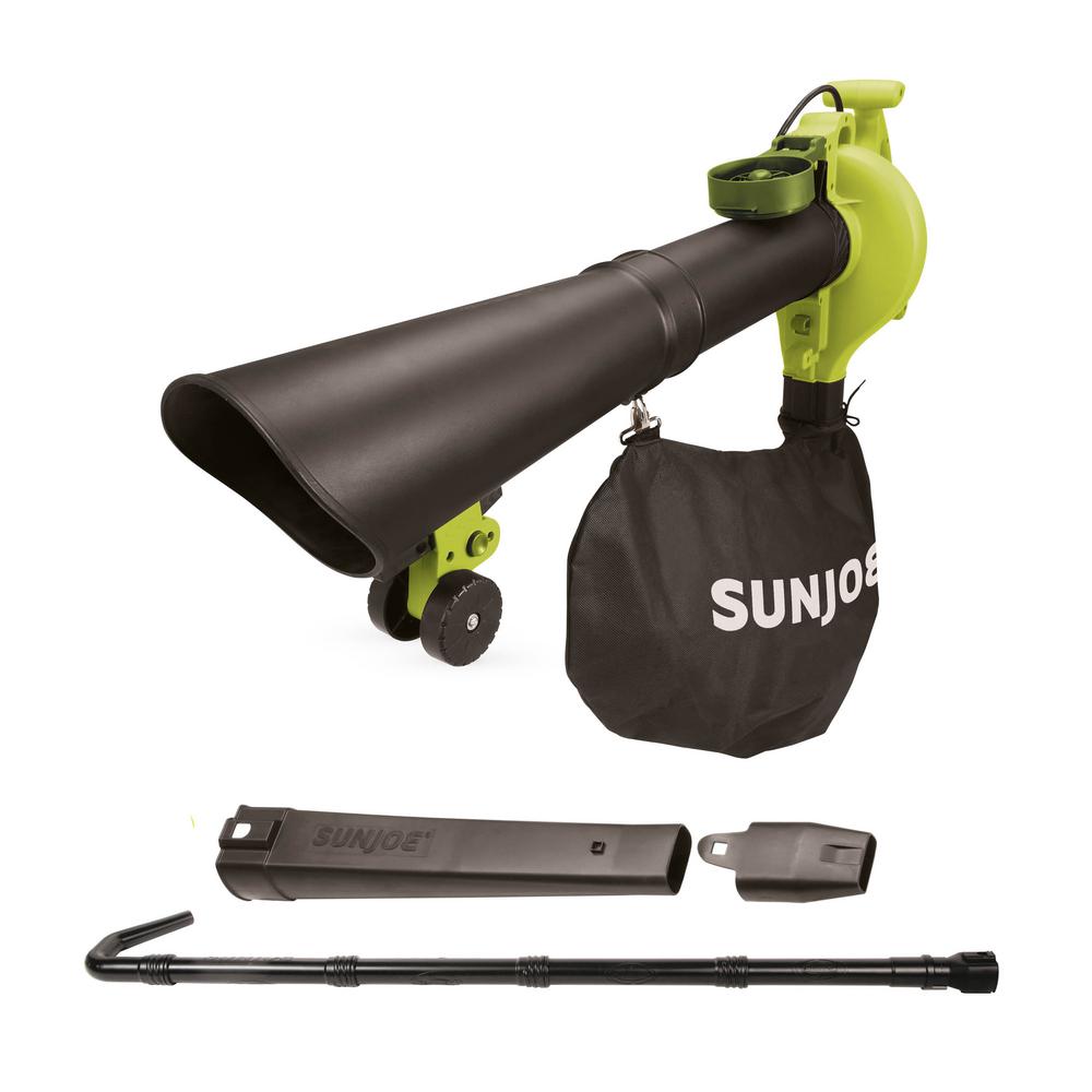 Leaf Blowers Sun Joe 250 MPH 440 CFM 14 Amp Electric Handheld Blower/Vacuum/Mulcher With Gutter Attachment 3 Leaf Blowers Sun Joe 250 MPH 440 CFM 14 Amp Electric Handheld Blower/Vacuum/Mulcher With Gutter Attachment