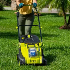 Lawn Mowers Sun Joe 17 In. 48-Volt ION+ Cordless Electric Walk Behind Push Lawn Mower (Tool Only) 18 Lawn Mowers Sun Joe 17 In. 48-Volt ION+ Cordless Electric Walk Behind Push Lawn Mower (Tool Only) -cuisinart shop sun joe push lawn mowers 24v x2 17lm ct fa 1000